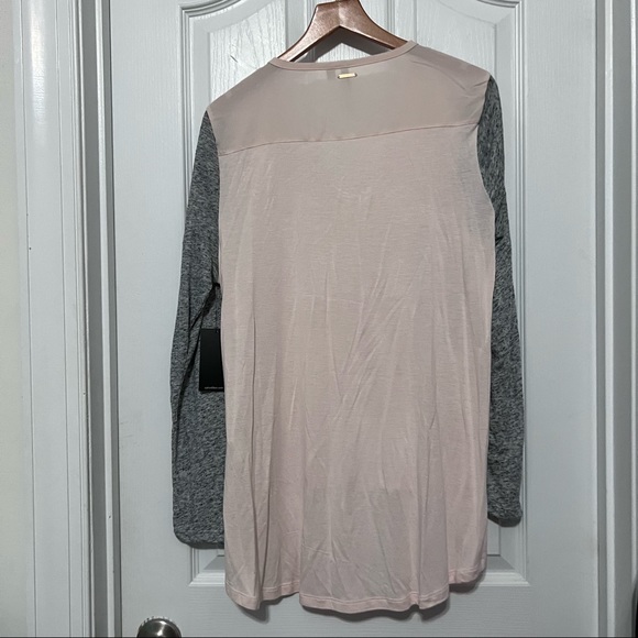 NWT Calvin Klein jeans pink and gray top. High low Size Medium - Picture 6 of 9